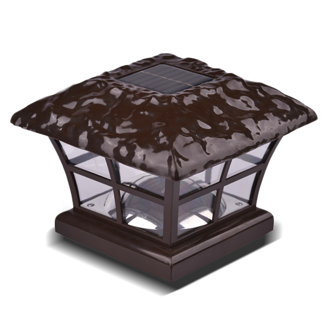 2211-F13 BR musta ulkokäyttöinen koristeellinen kirkas aidanpylväsvalo