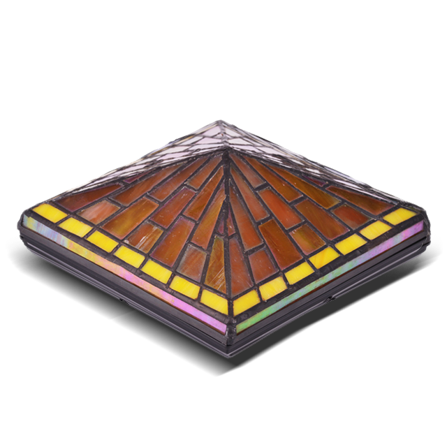 2211-TC4 Outdoor Tiffany Fence vedenpitävä pylväskorkki 2211-TC4 Outdoor Tiffany Fence vedenpitävä pylväskorkki