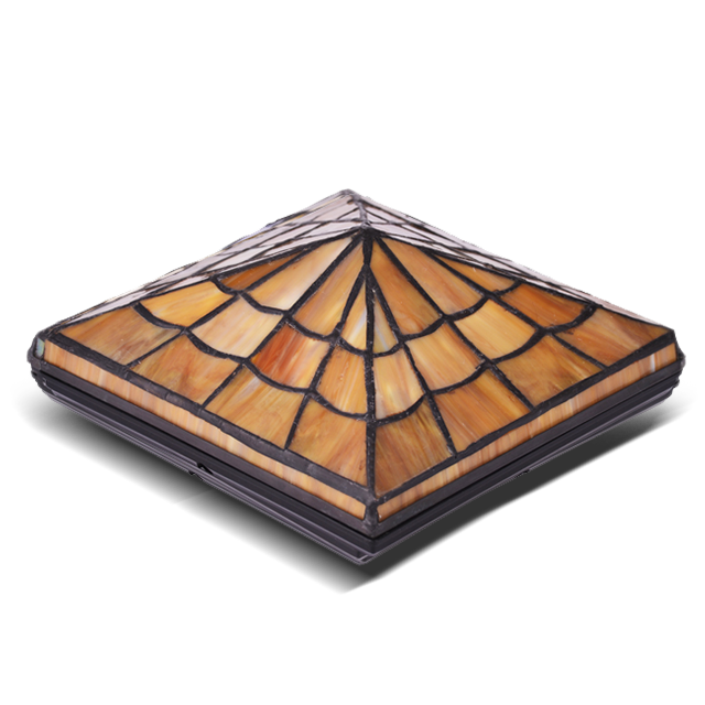 2211-TC6 klassinen Tiffany lasimaalauspostikorkki 2211-TC6 klassinen Tiffany lasimaalauspostikorkki